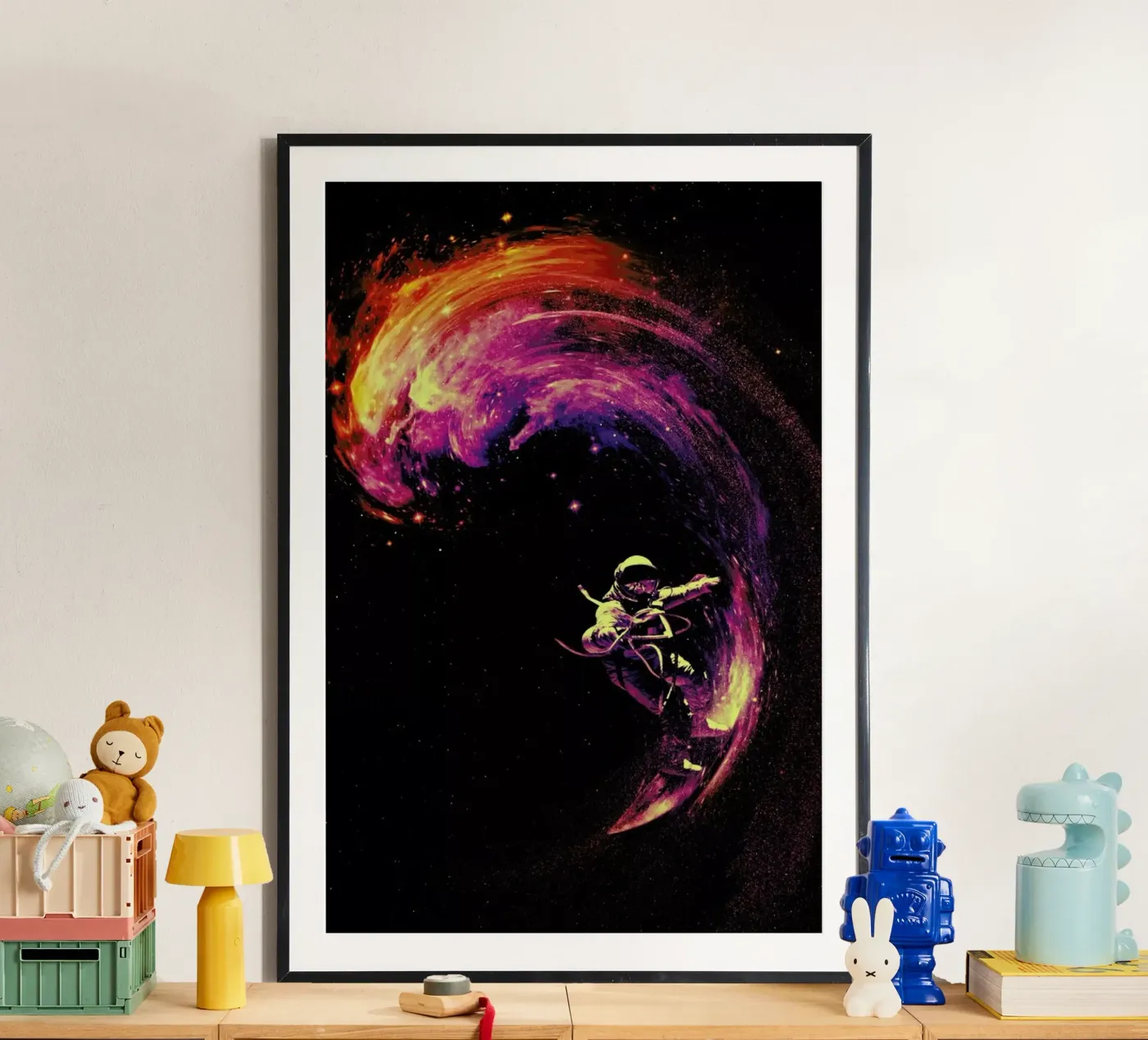 Space Surfing poster by Nicebleed