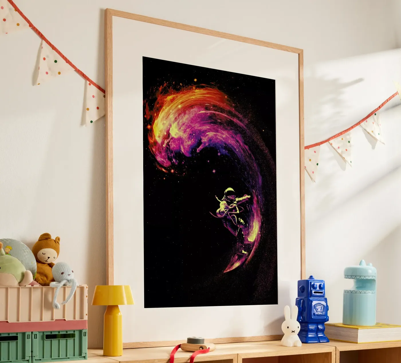 Space Surfing poster by Nicebleed