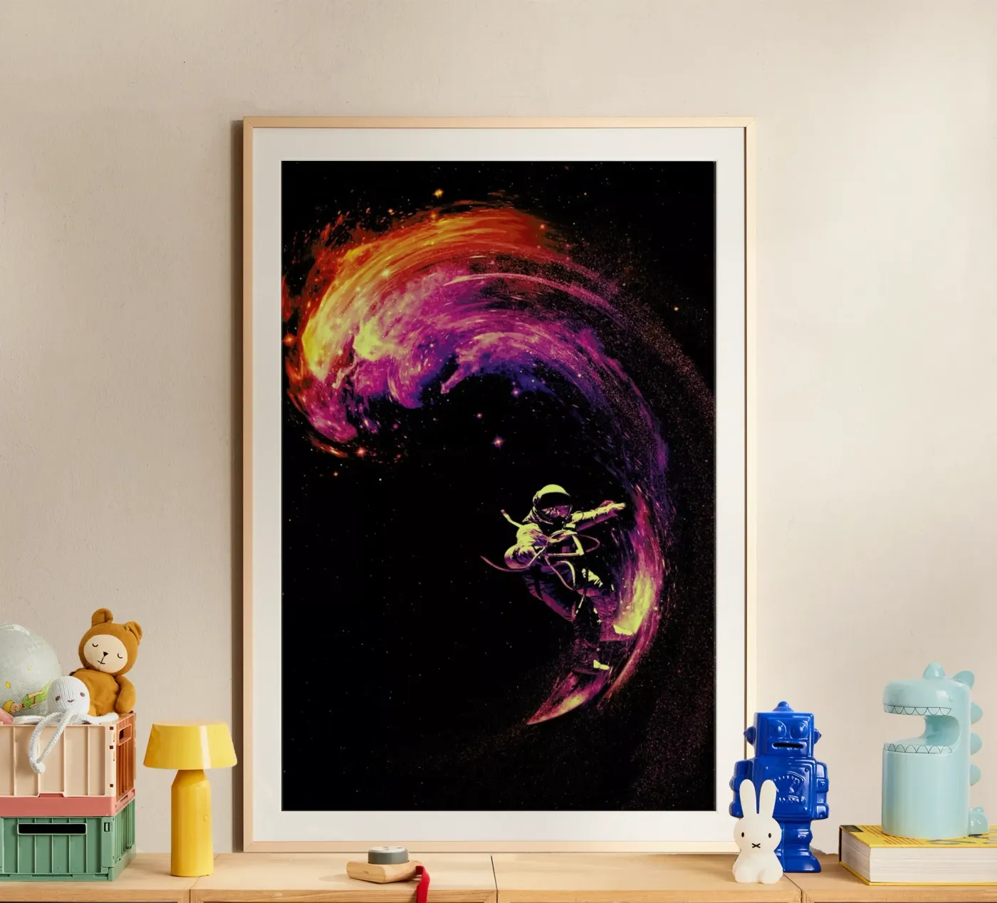 Space Surfing poster by Nicebleed
