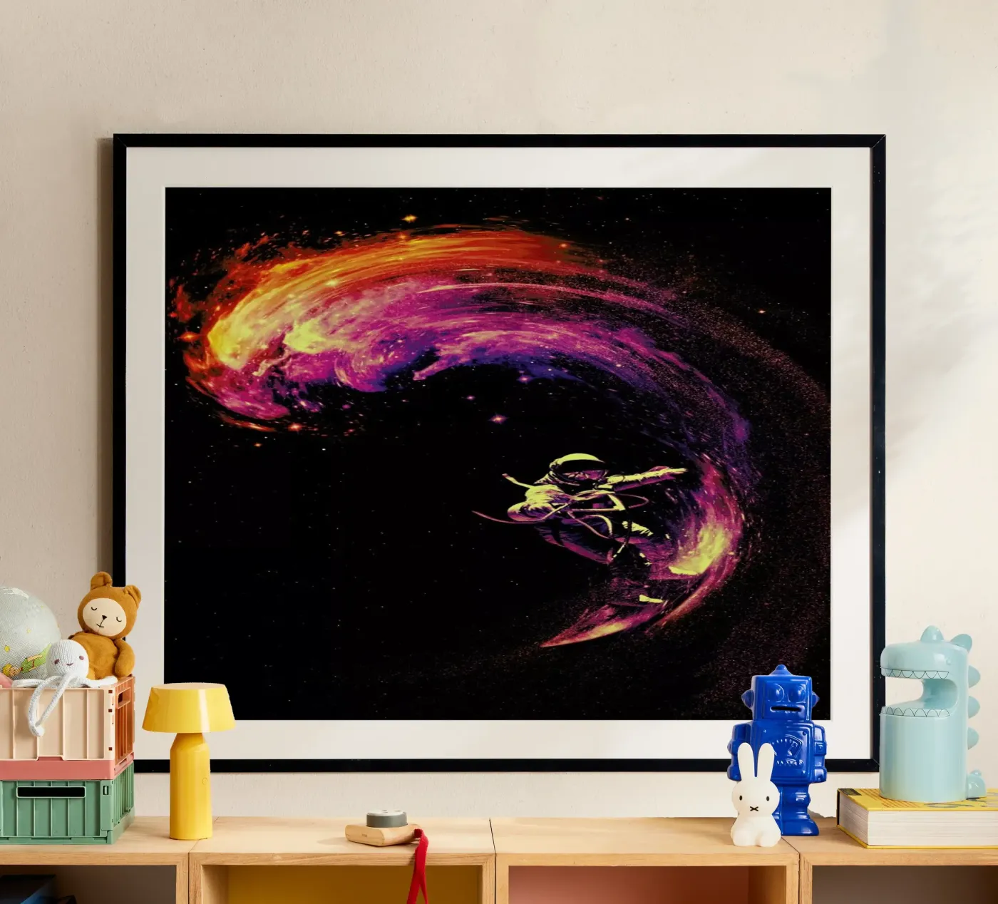 Space Surfing poster by Nicebleed