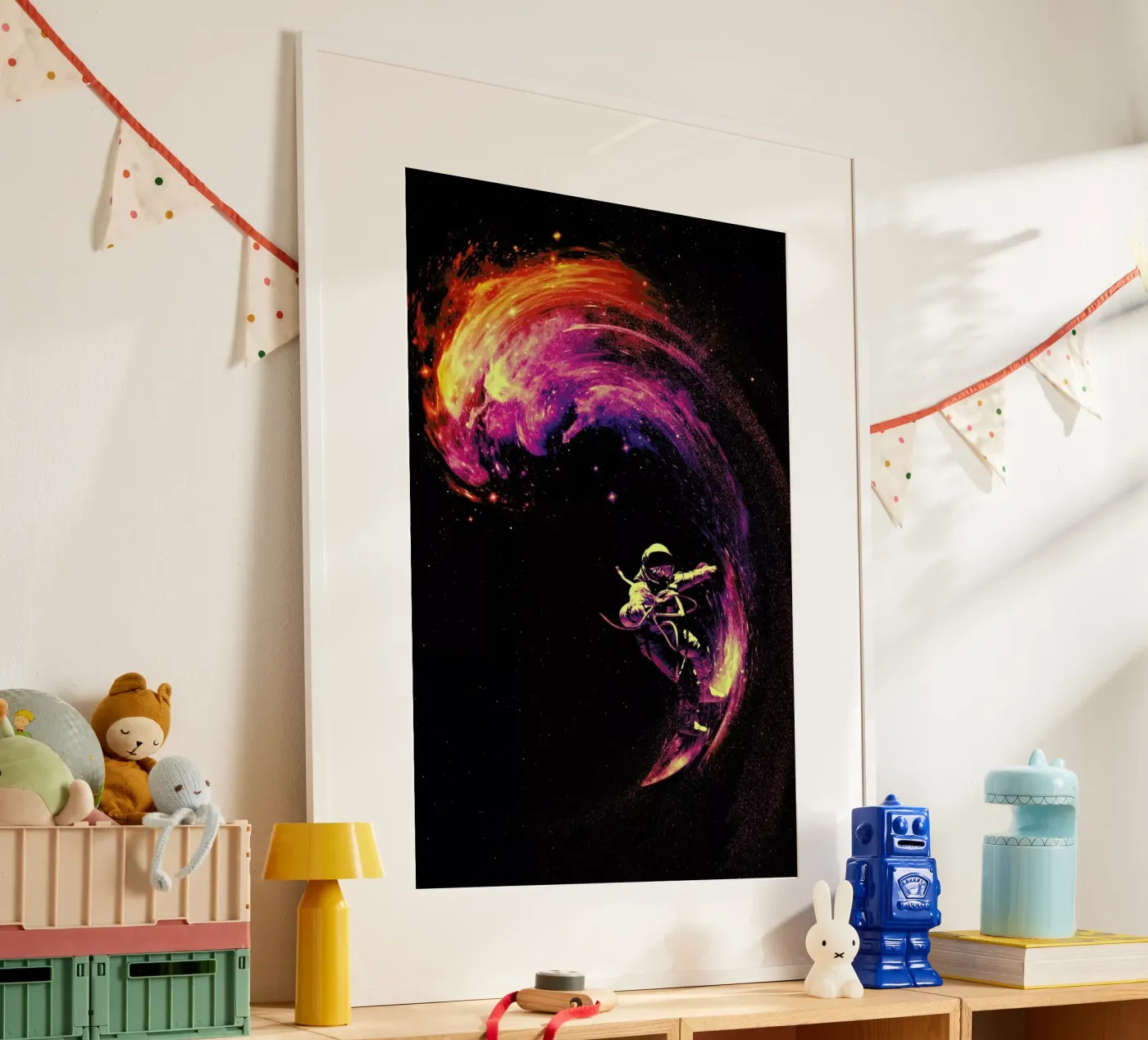 Space Surfing poster by Nicebleed