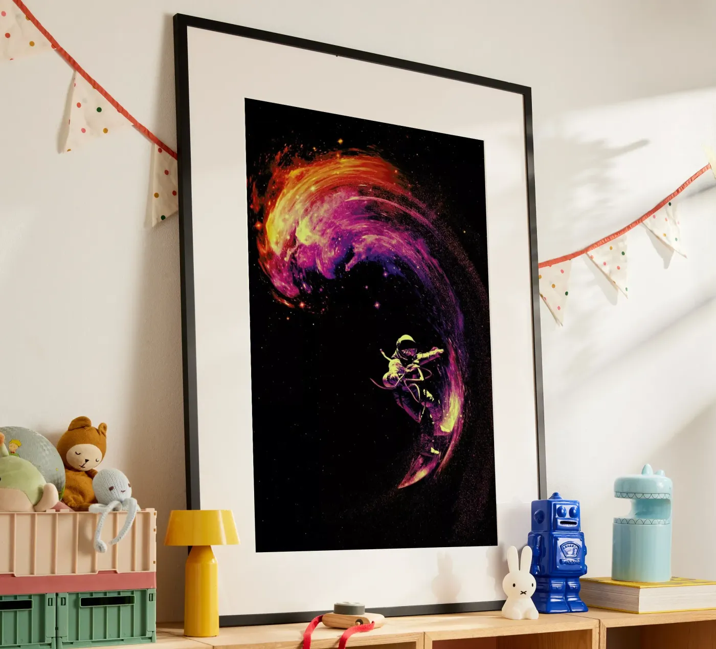 Space Surfing poster by Nicebleed