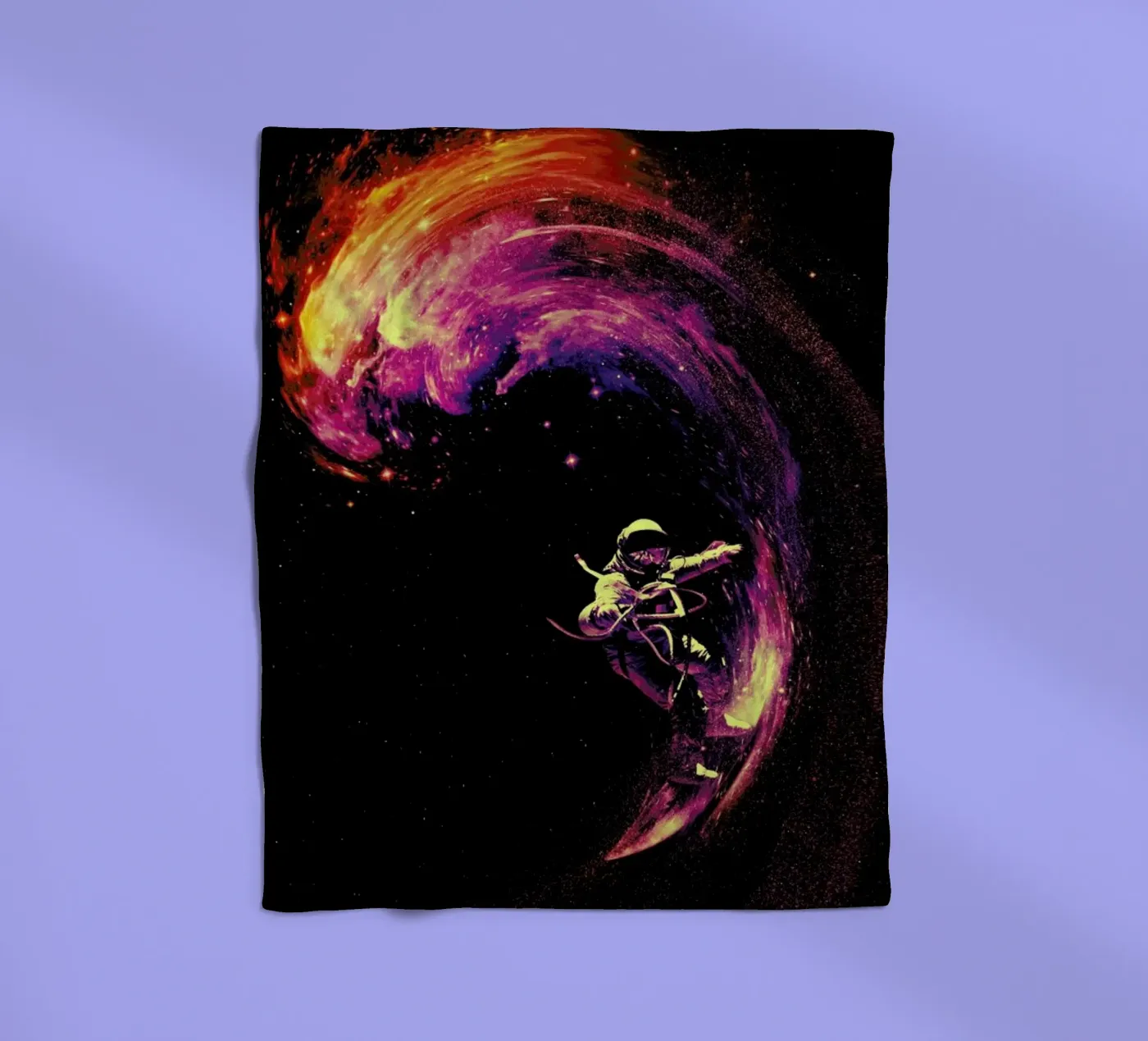 Space Surfing fleecedeken van Nicebleed