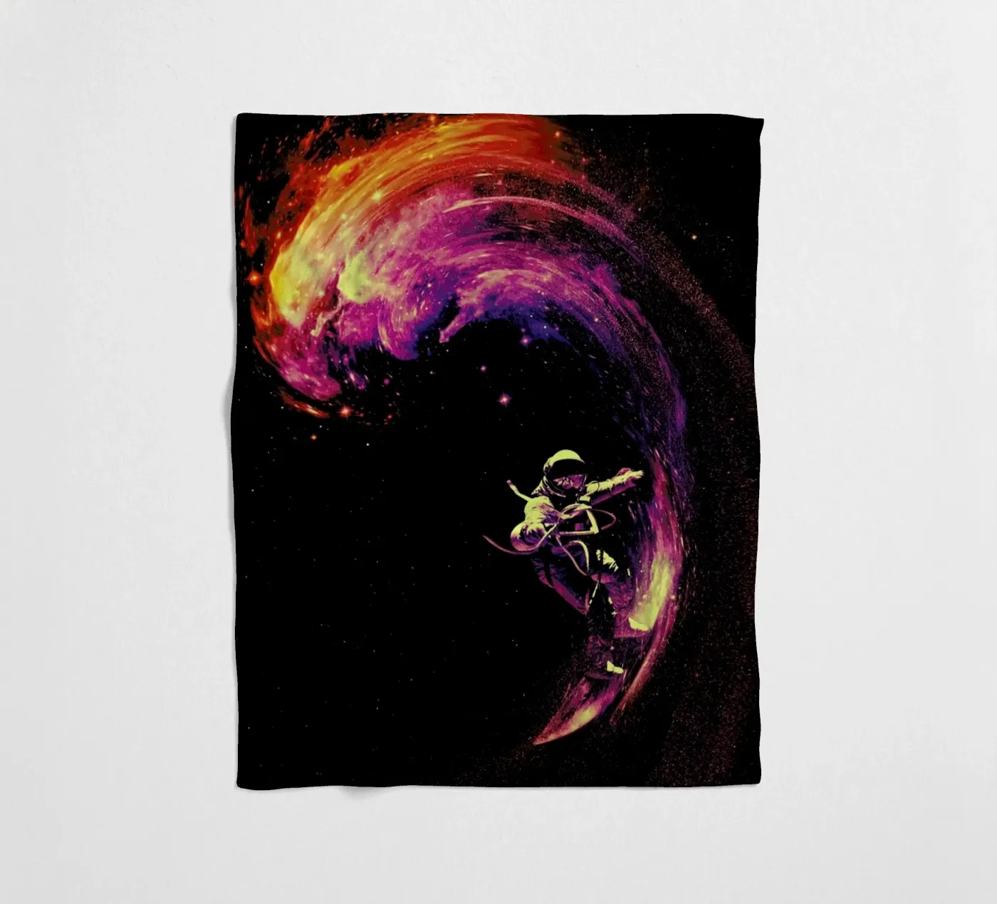 Space Surfing fleecedeken van Nicebleed