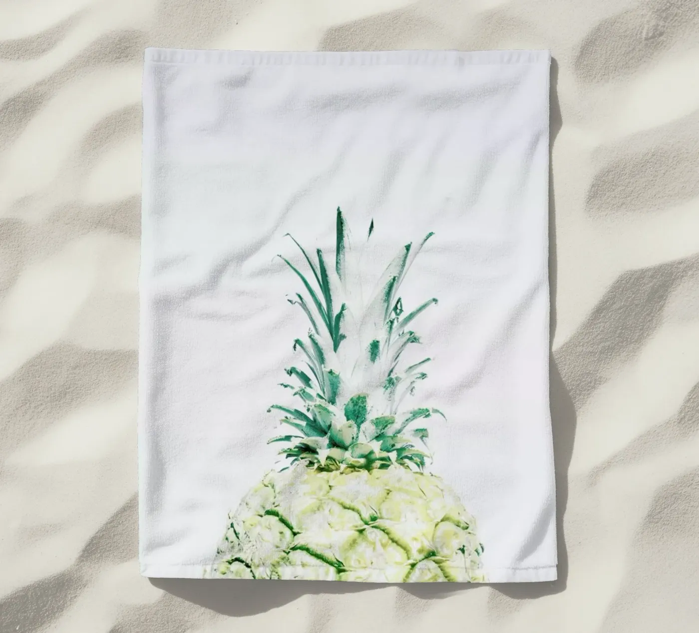Pineapple beach towel by Victoria Frost