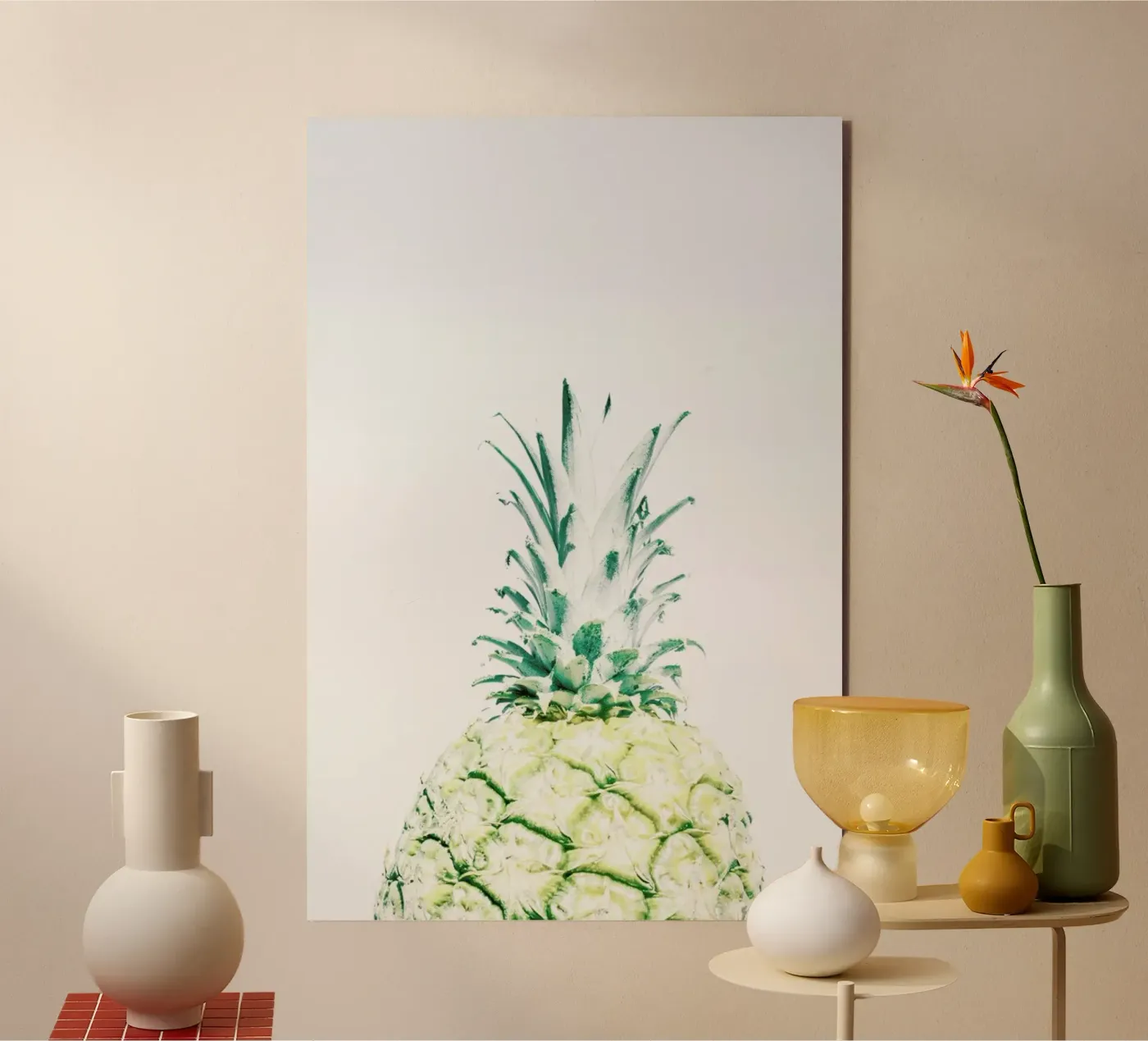 Pineapple alluminio dibond da Victoria Frost