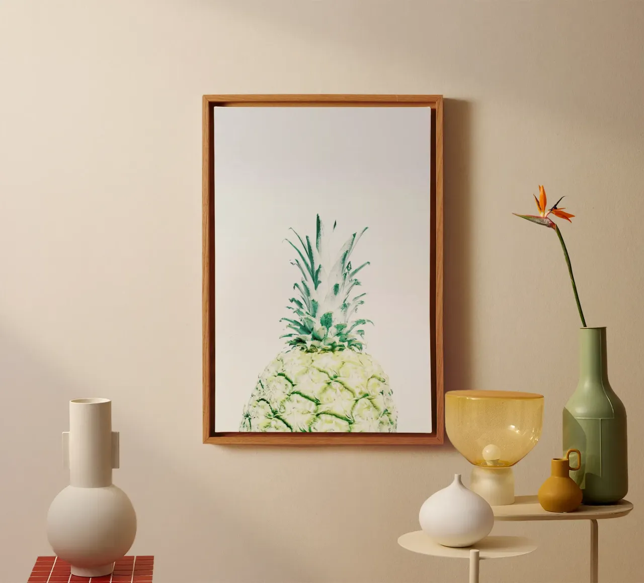 Pineapple tela con Cornice a cassetta da Victoria Frost