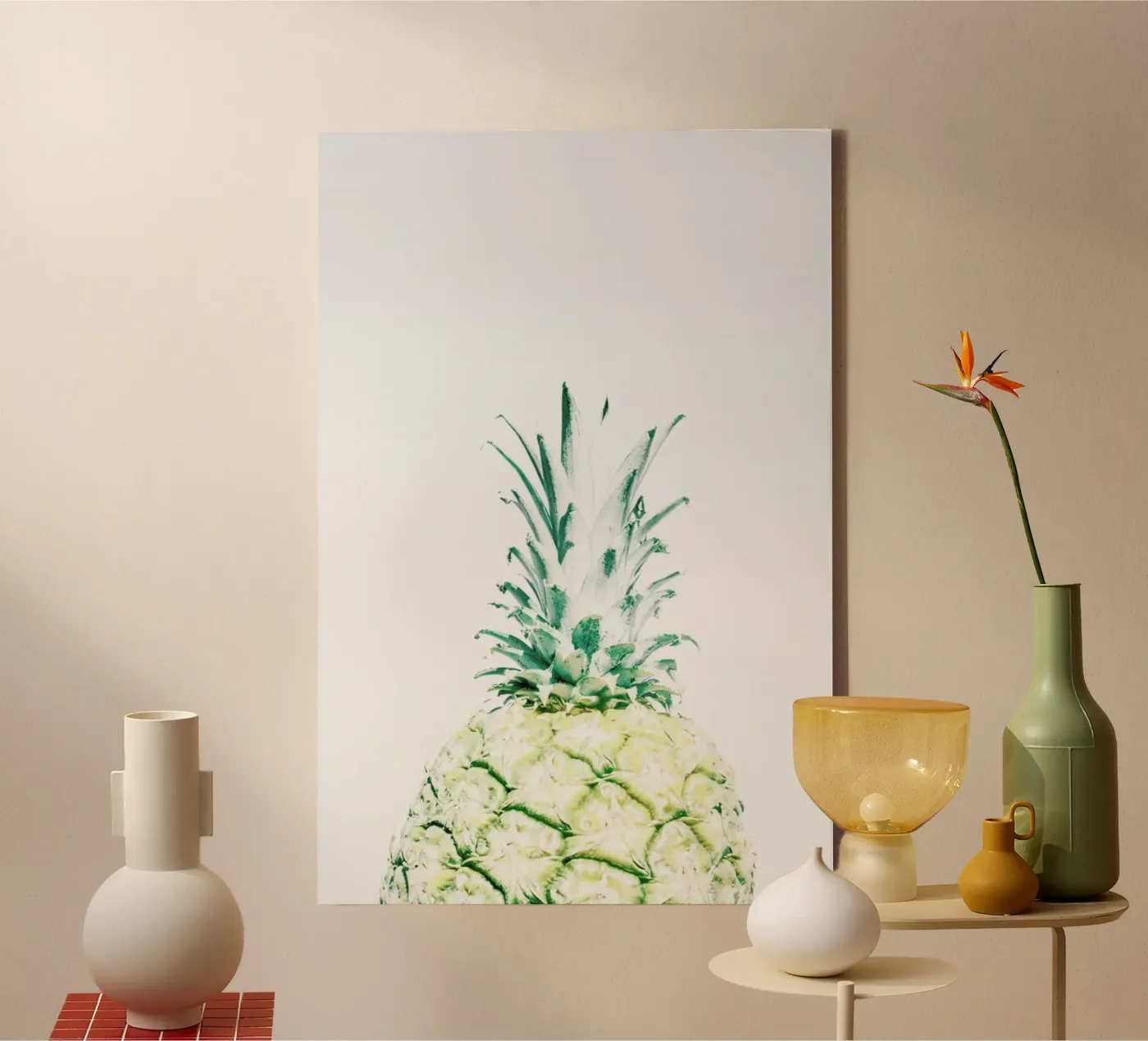 Pineapple Leinwand von Victoria Frost