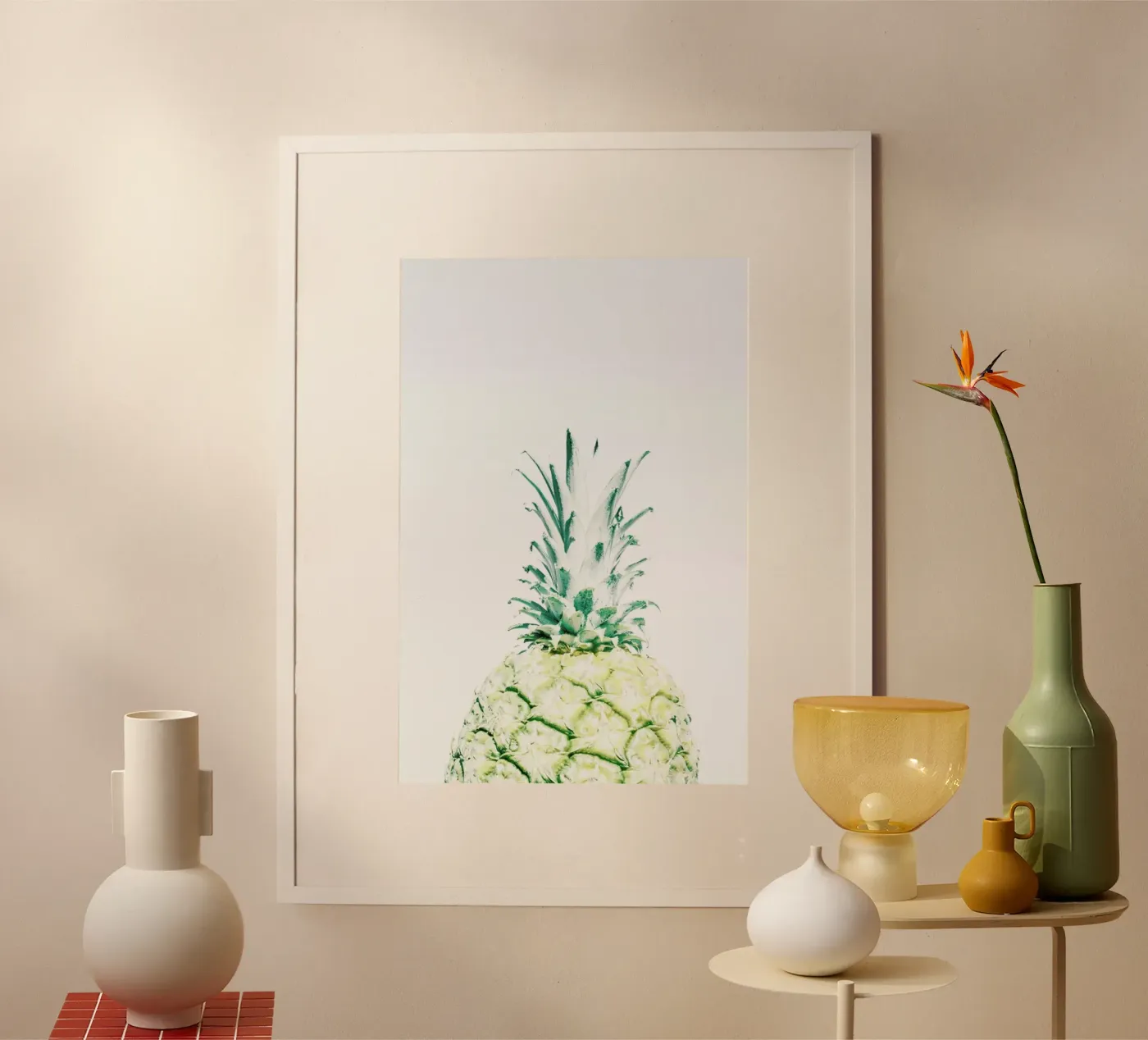 Pineapple Poster von Victoria Frost