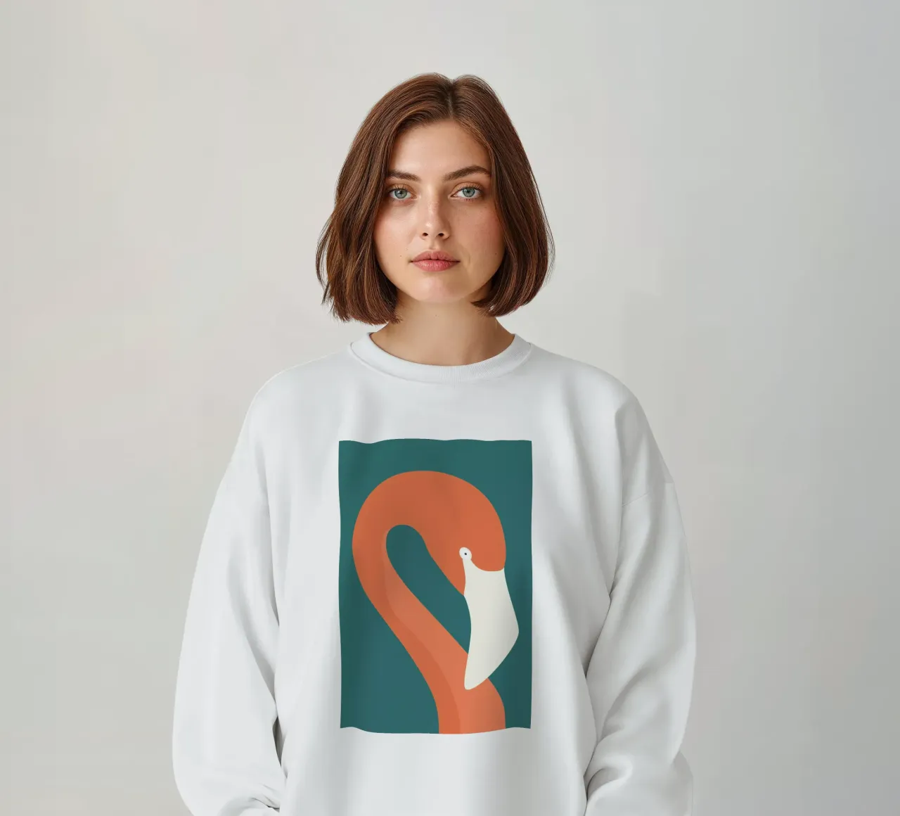 Flamingo Portræt felpa da Swen Swensøn