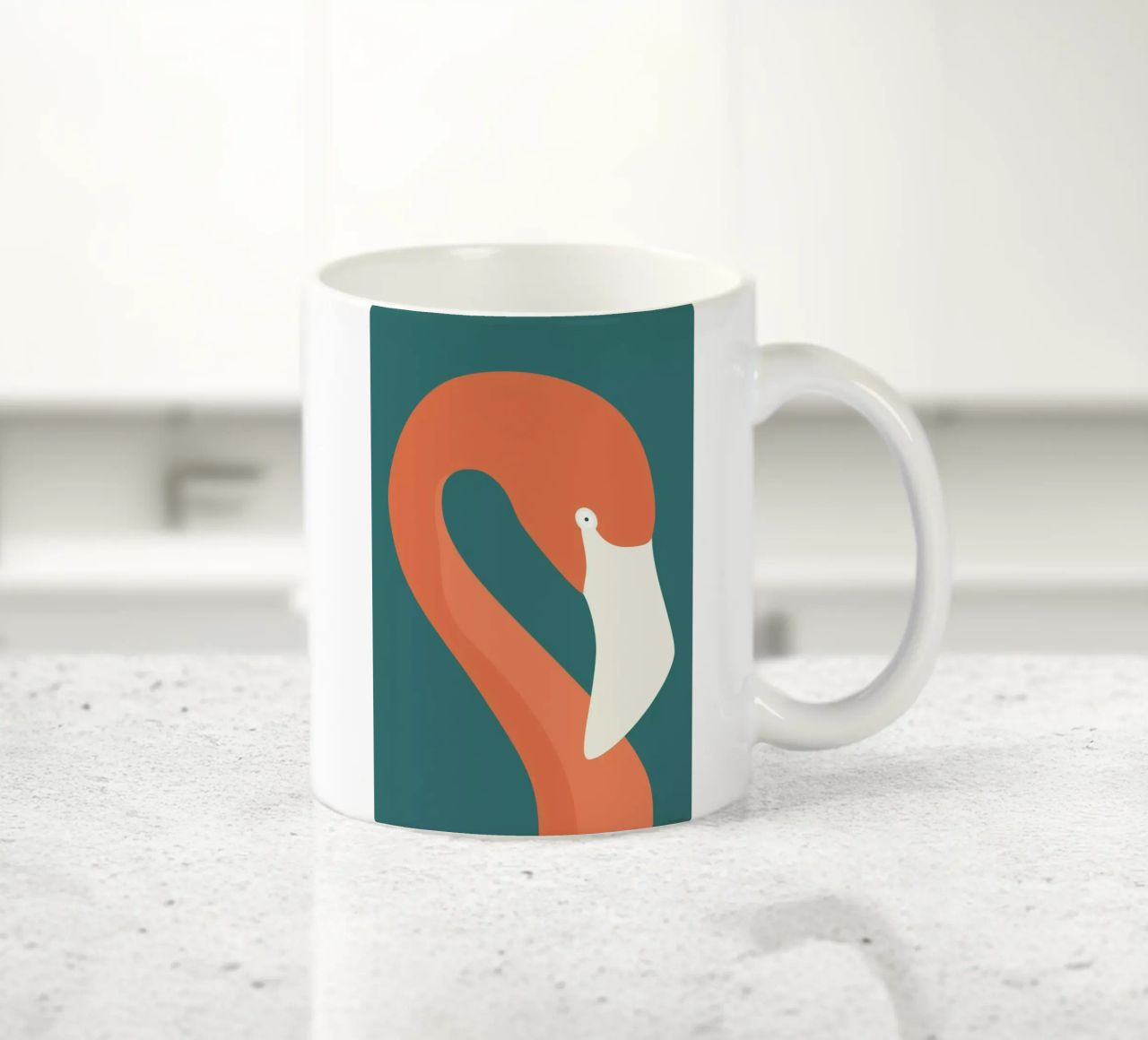Flamingo Portræt tazza in ceramica da Swen Swensøn