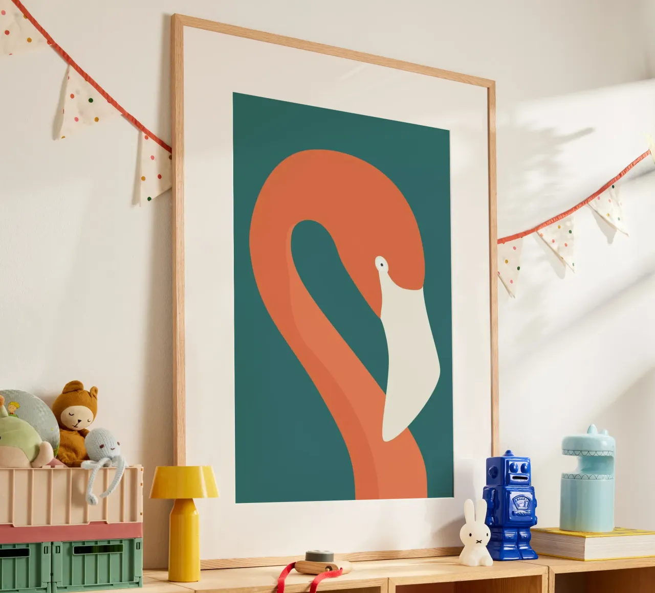 Flamingo Portræt carta hahnemühle da Swen Swensøn