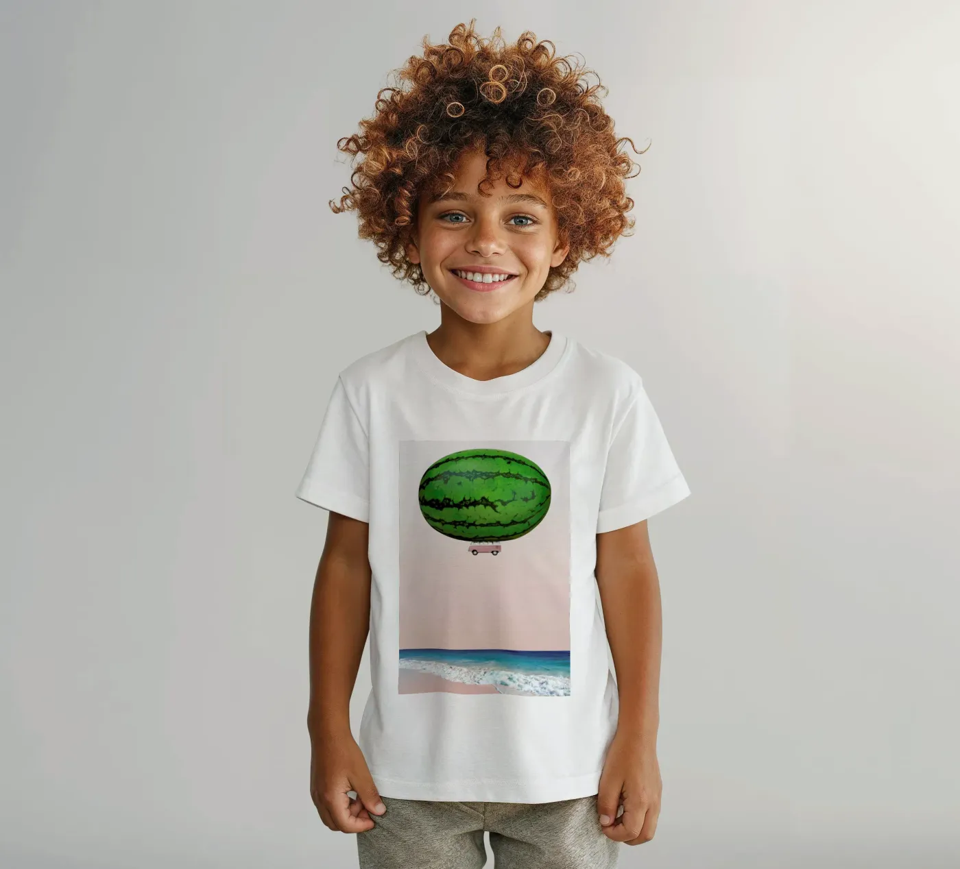 Melon Ship kinder t-shirt van Lemon-apes