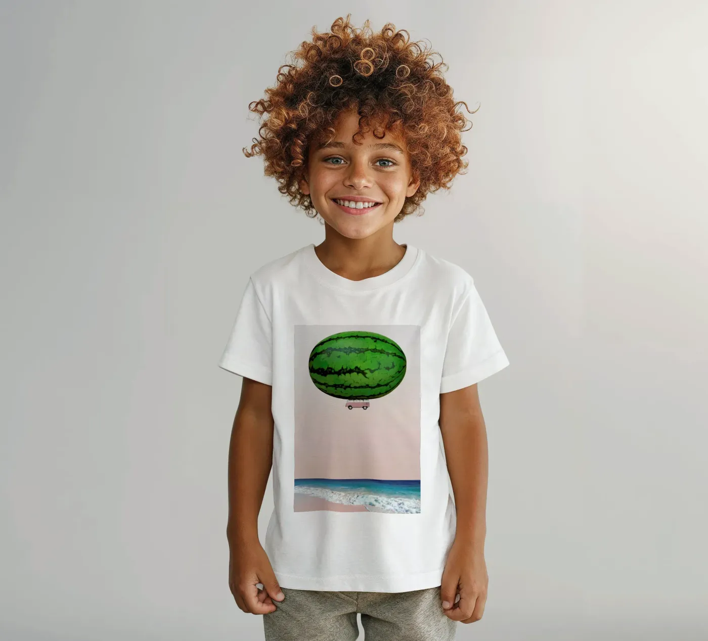 Melon Ship kinder t-shirt van Lemon-apes