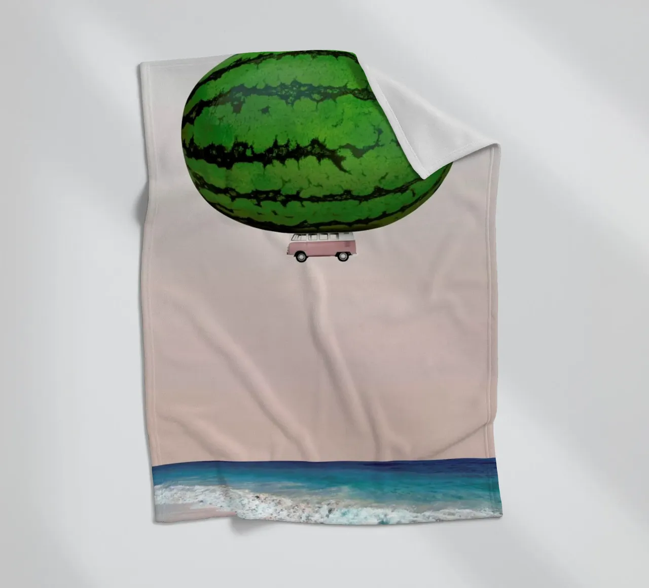 Melon Ship fleece blanket by Lemon-apes