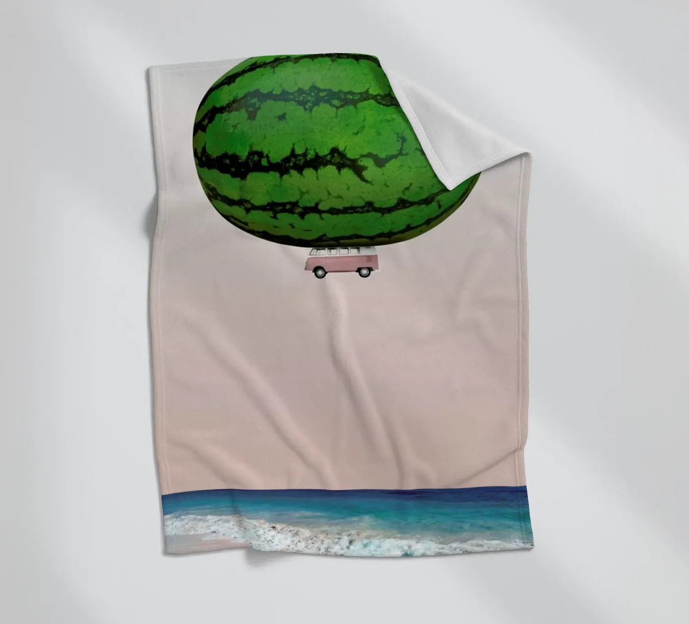 Melon Ship fleece blanket by Lemon-apes
