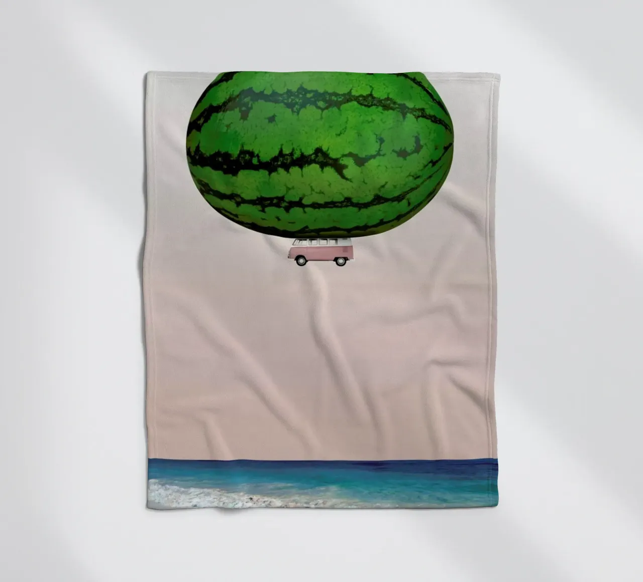 Melon Ship fleece blanket by Lemon-apes