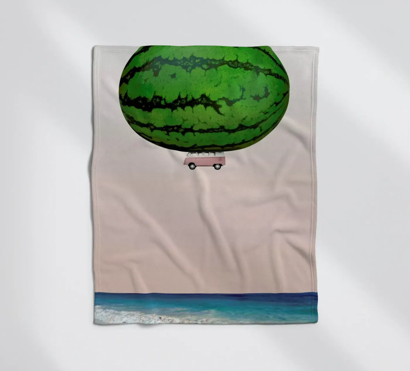 Melon Ship fleece blanket by Lemon-apes