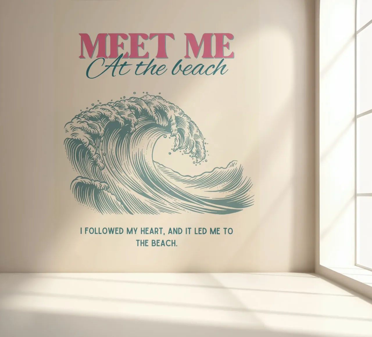 Meet me at the beach Fototapete von IamHomeStudio
