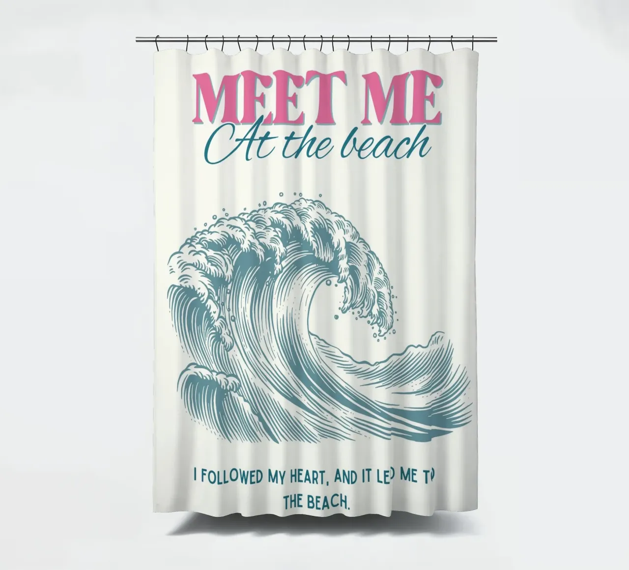 Meet me at the beach tenda da doccia da IamHomeStudio