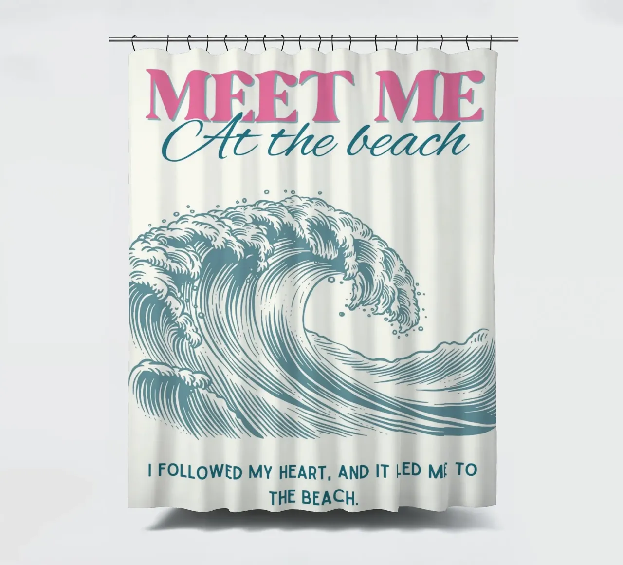 Meet me at the beach tenda da doccia da IamHomeStudio