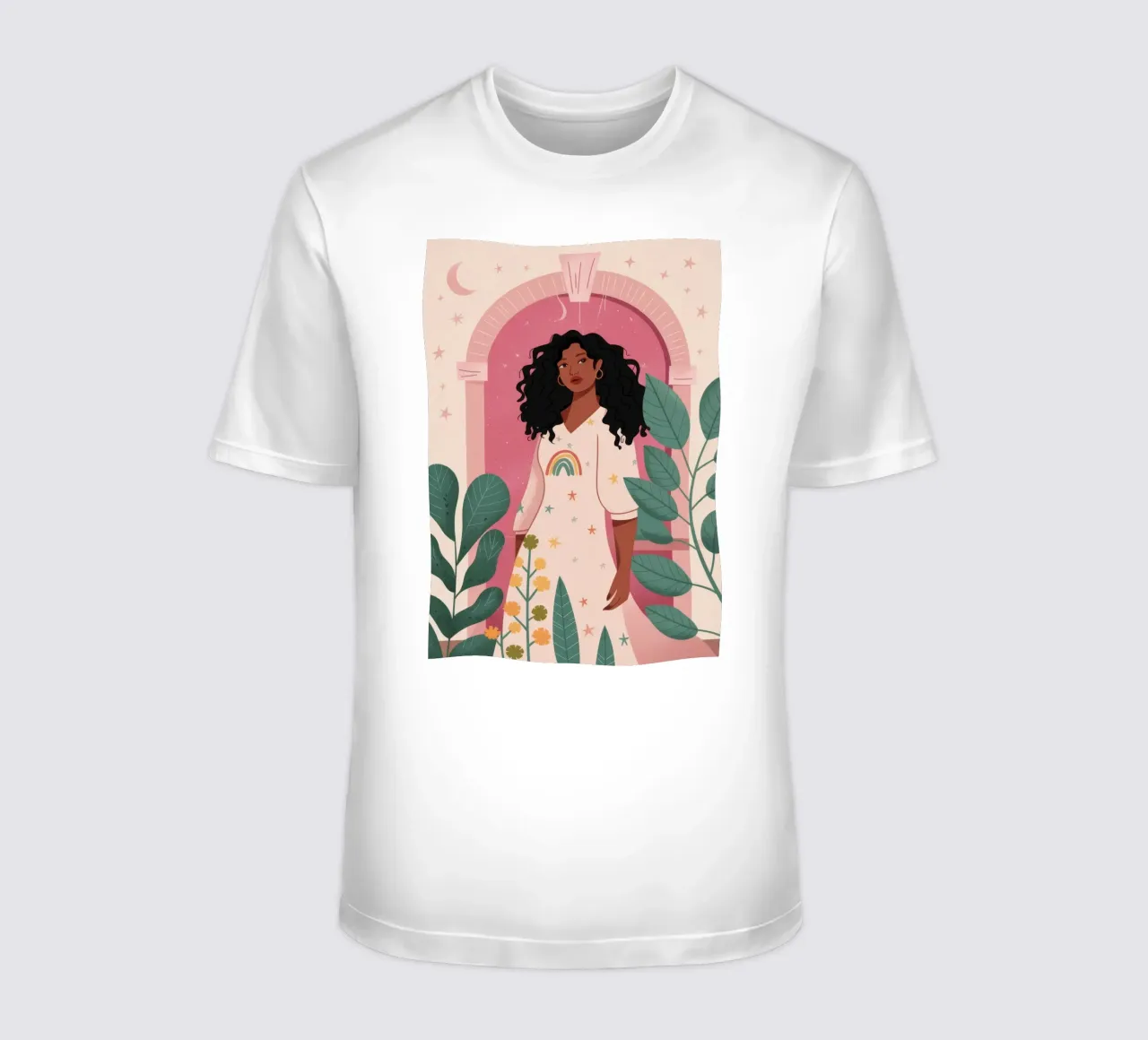 Abbraccio botanico Serenità t-shirt da Prism Palette