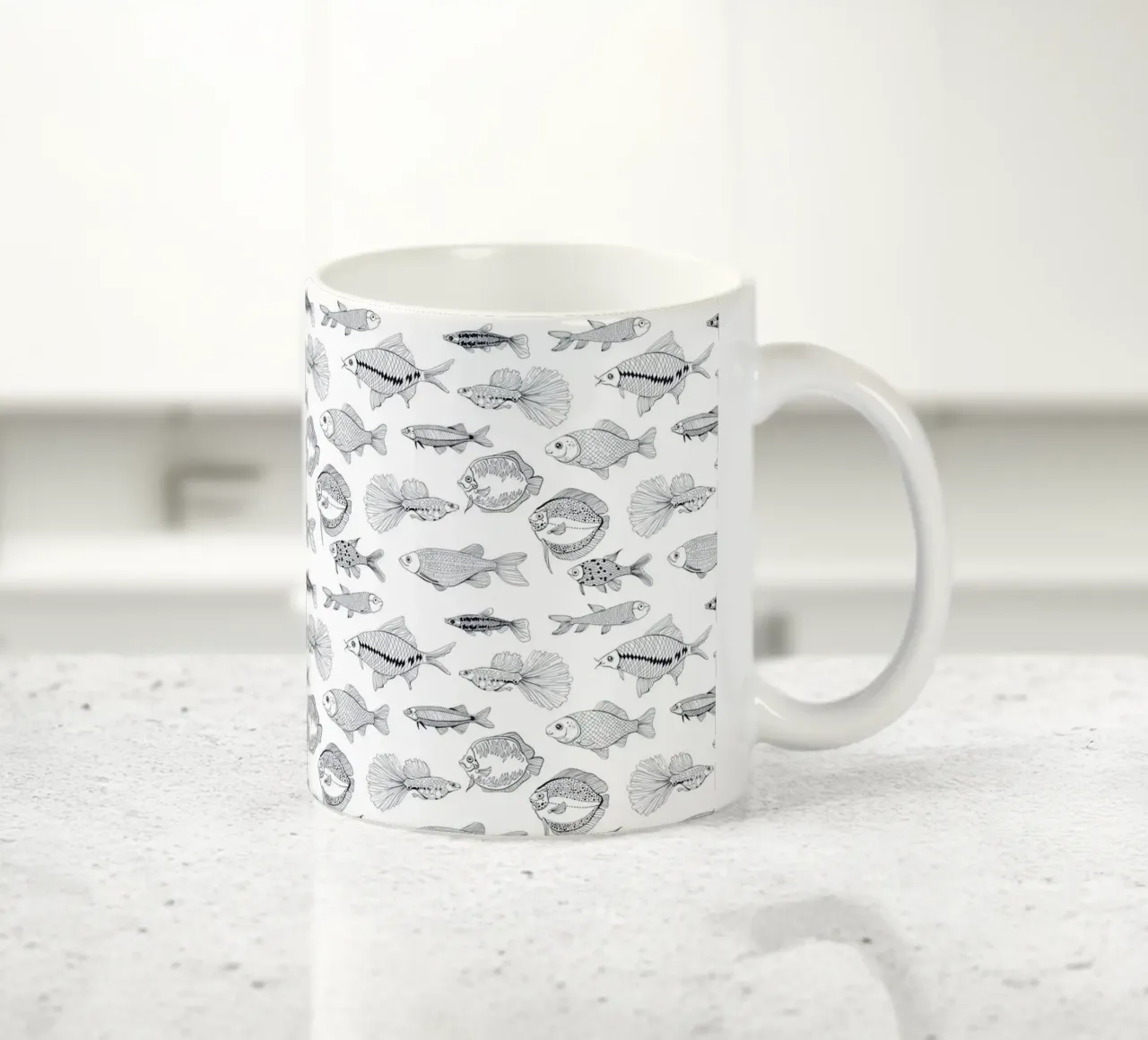 Pesci tazza in ceramica da Painted Nature