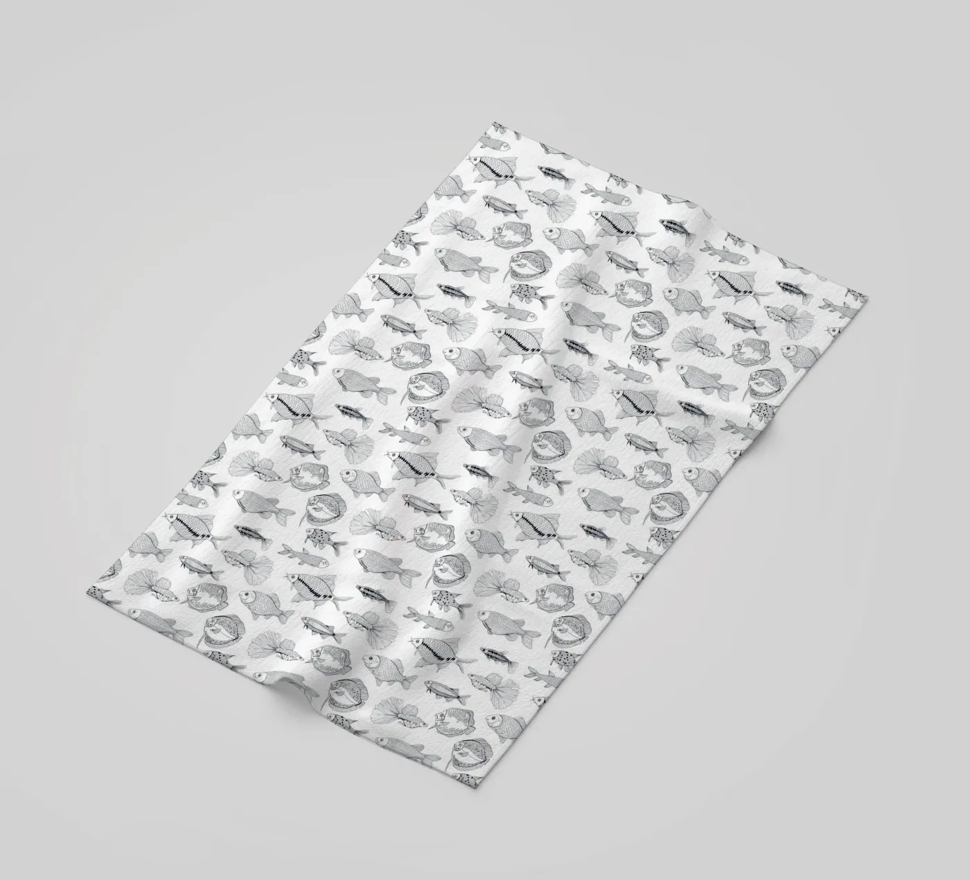 Vissen strandhanddoek van Painted Nature