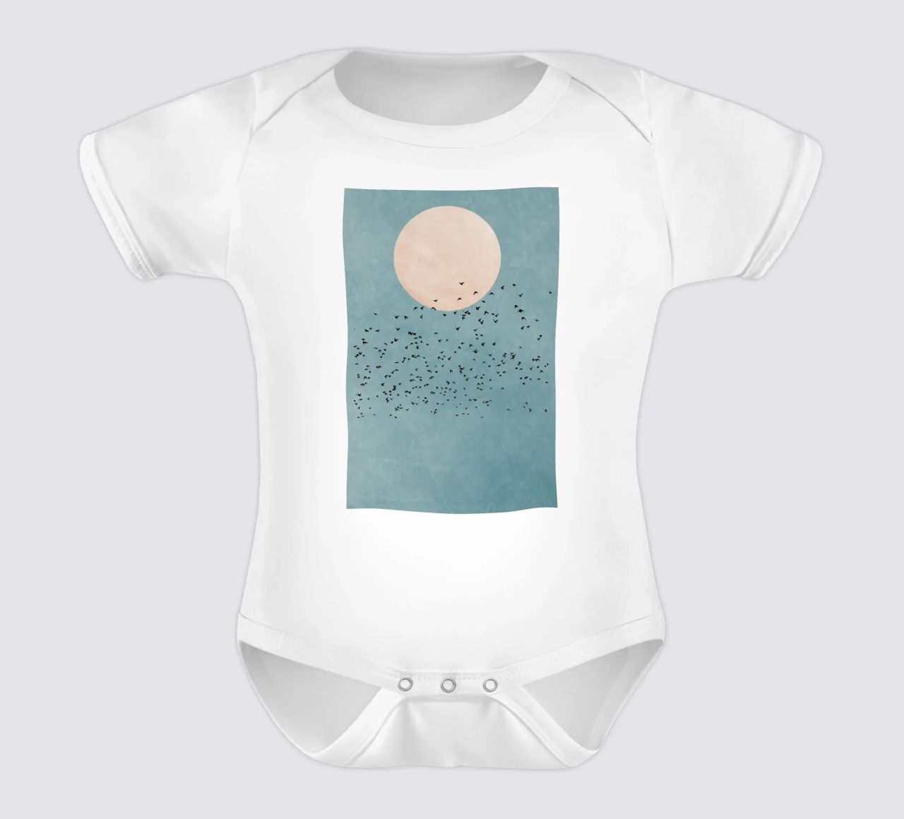Fly Away Kurzarm Babybody von Kubistika