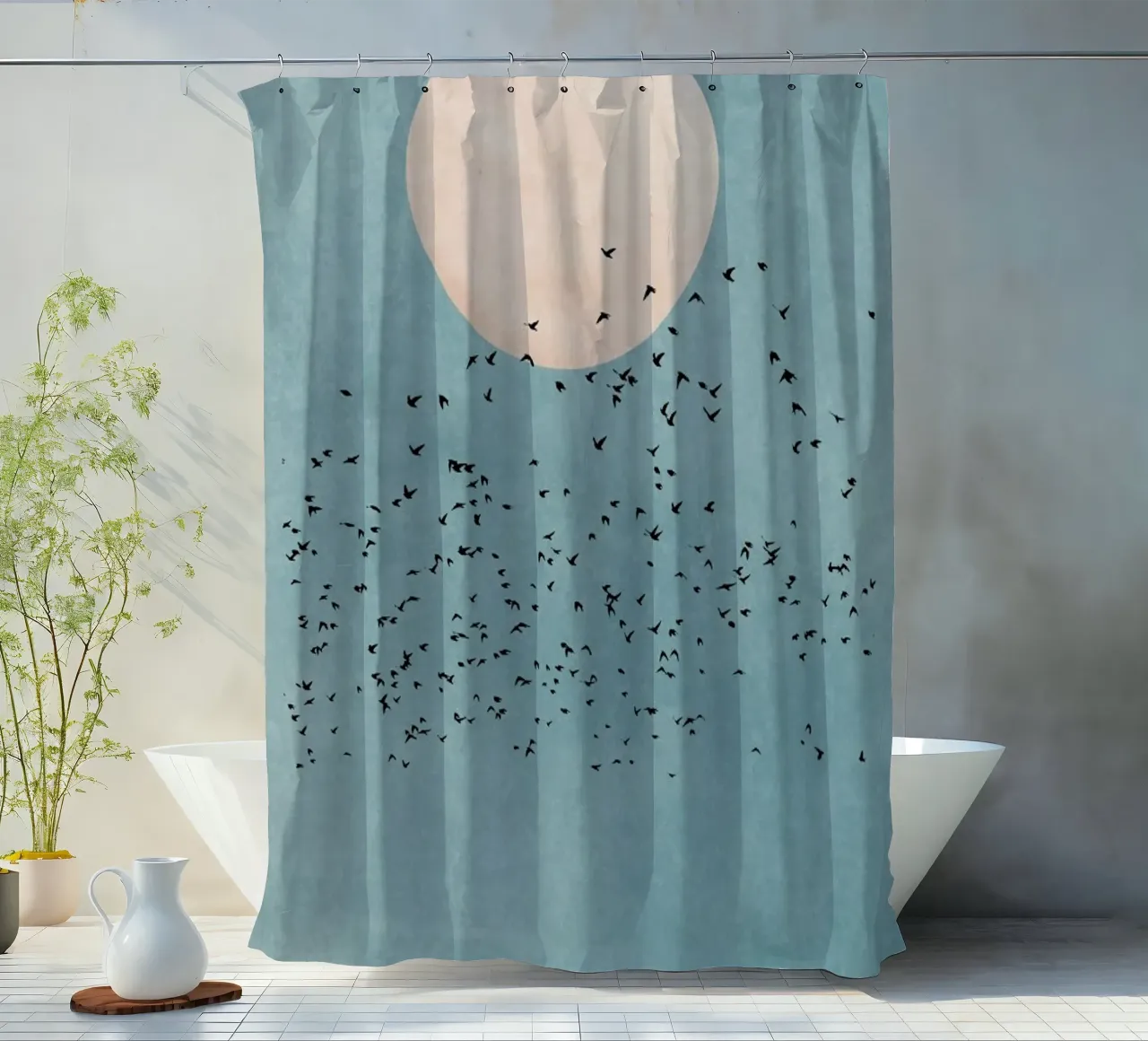 Fly Away Duschvorhang von Kubistika