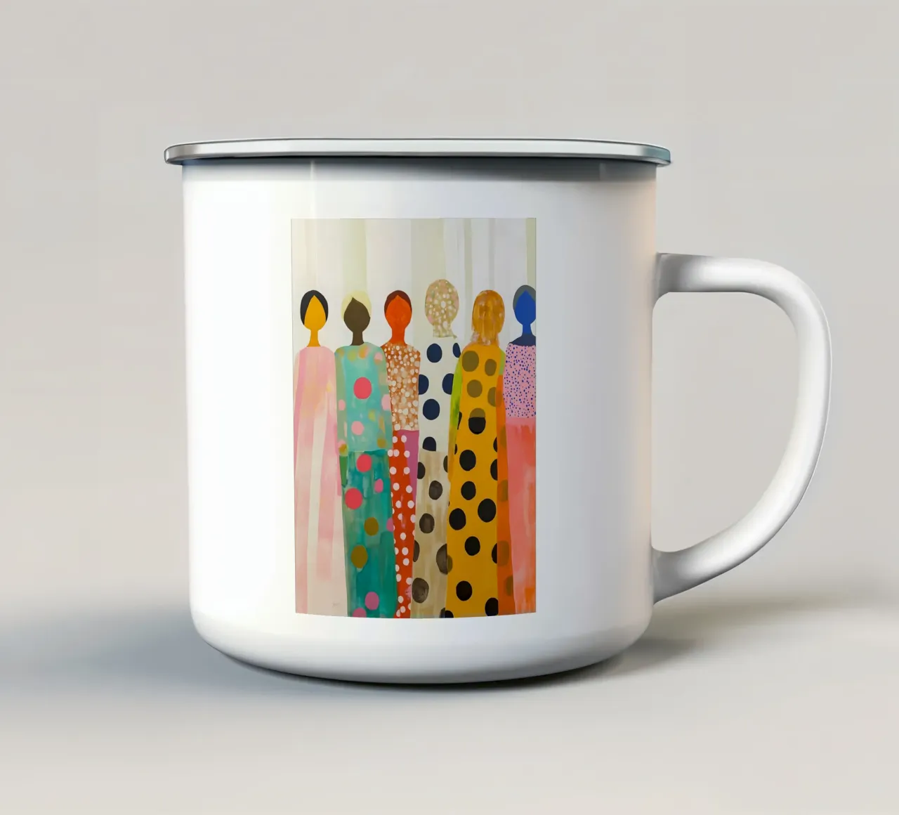 Donne tazza in smalto da IamHomeStudio