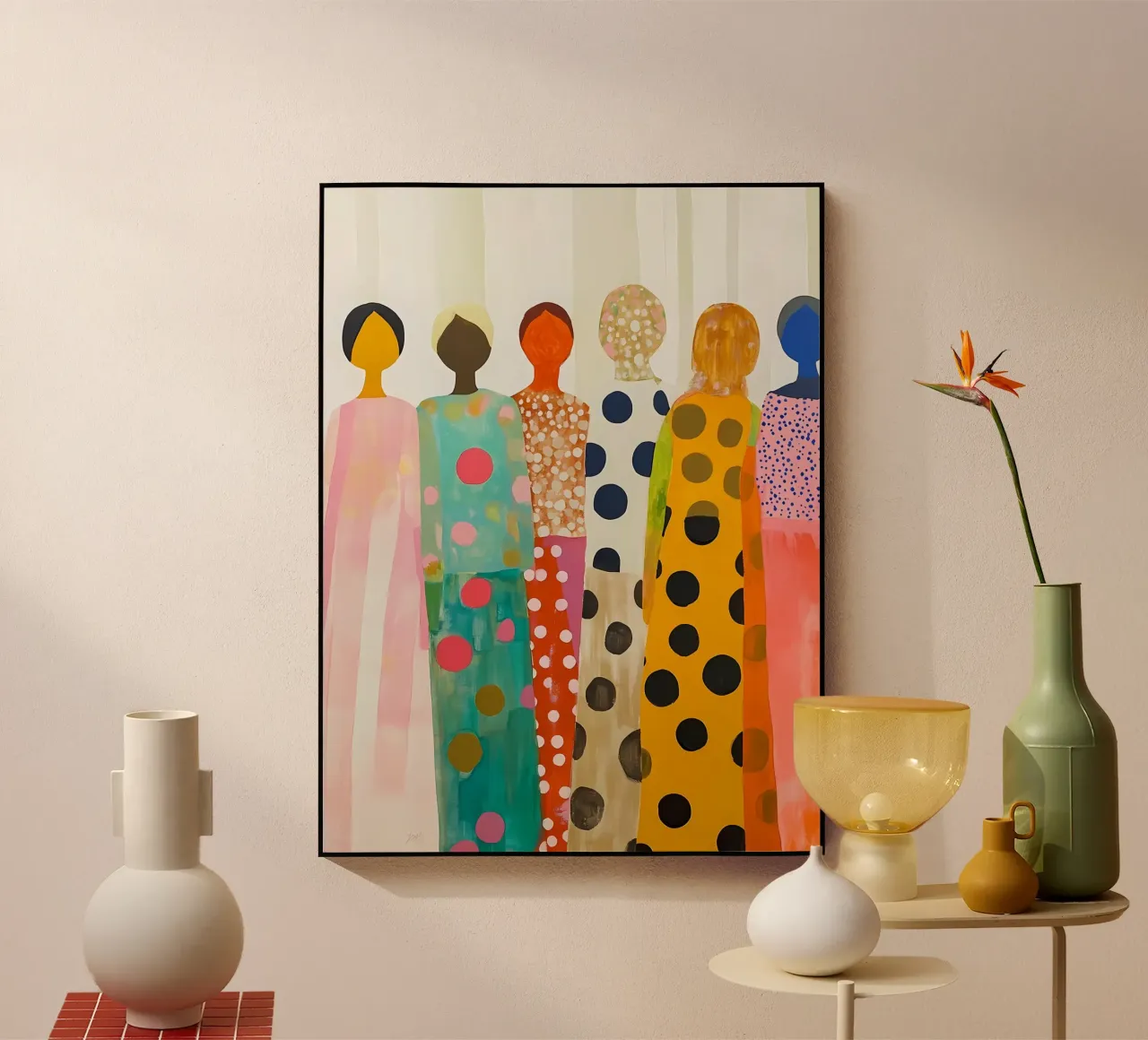 Women acrylic glass by IamHomeStudio