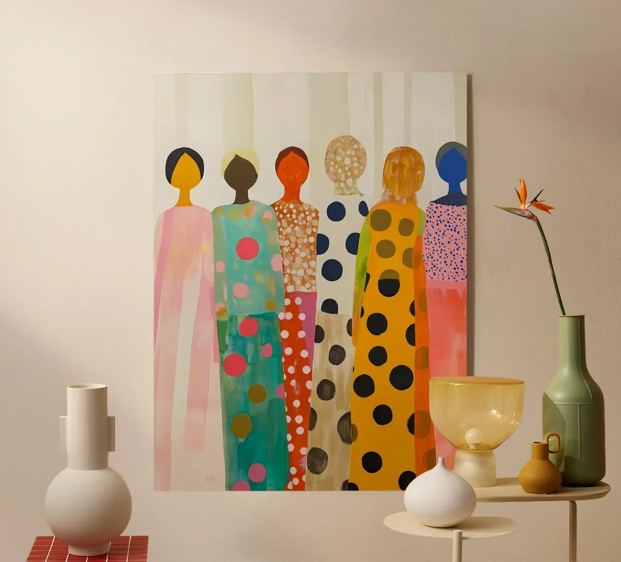 Women acrylic glass by IamHomeStudio