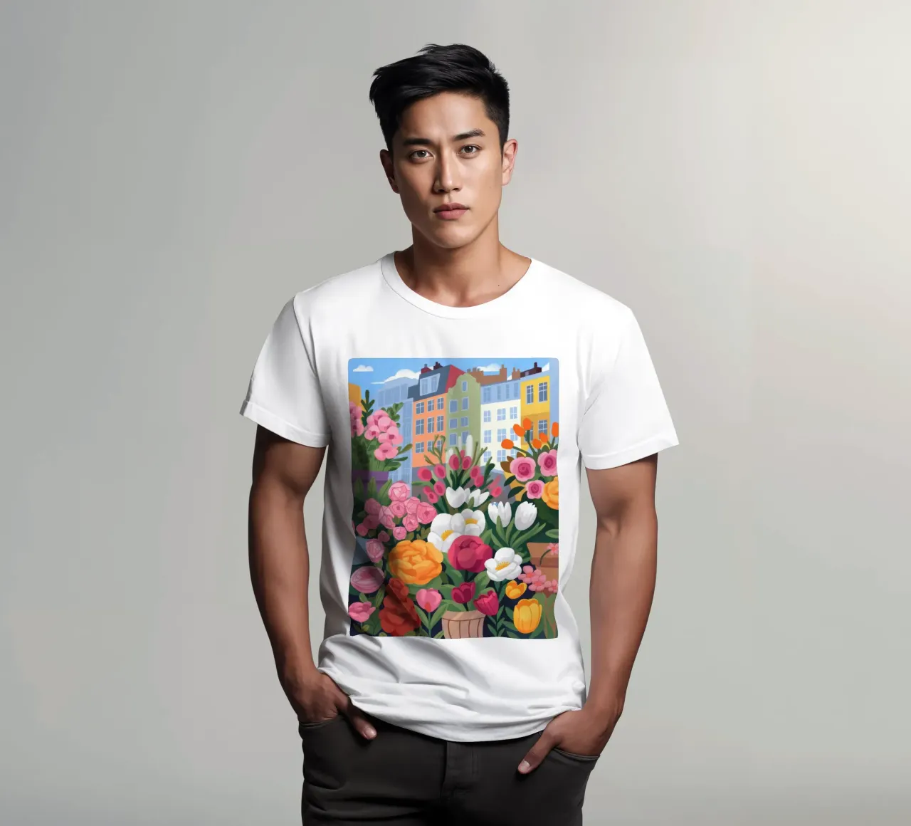 Urban Blossom Reverie t-shirt by Prism Palette