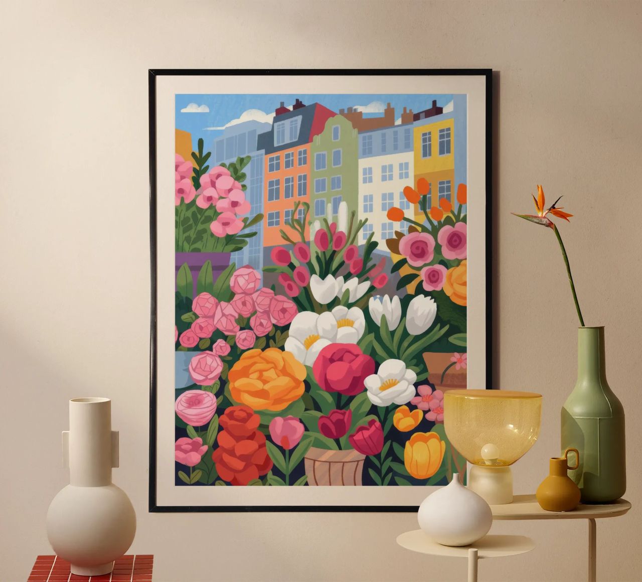Stadsbloesem mijmering poster van Prism Palette