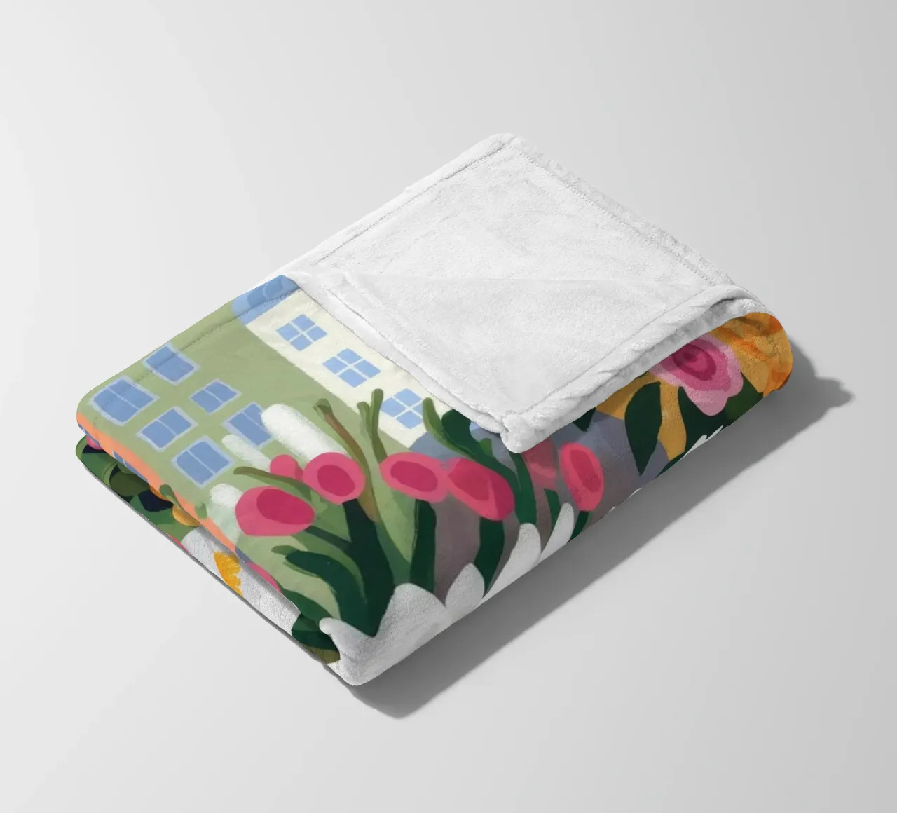 Riverbero di fiori urbani coperta in pile da Prism Palette