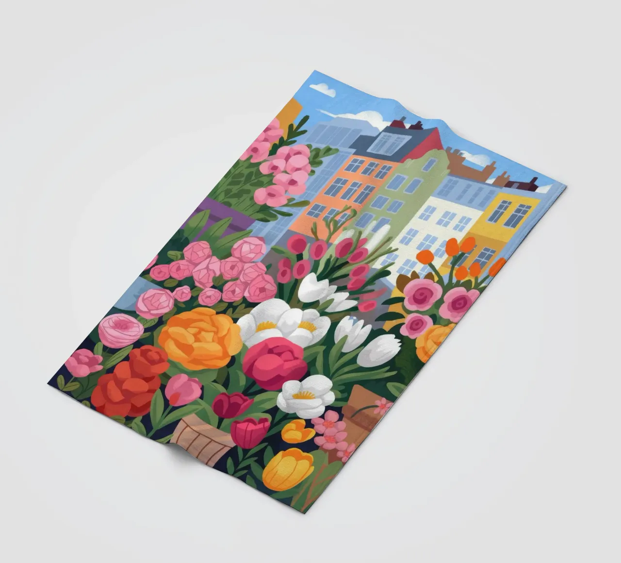 Riverbero di fiori urbani coperta in pile da Prism Palette