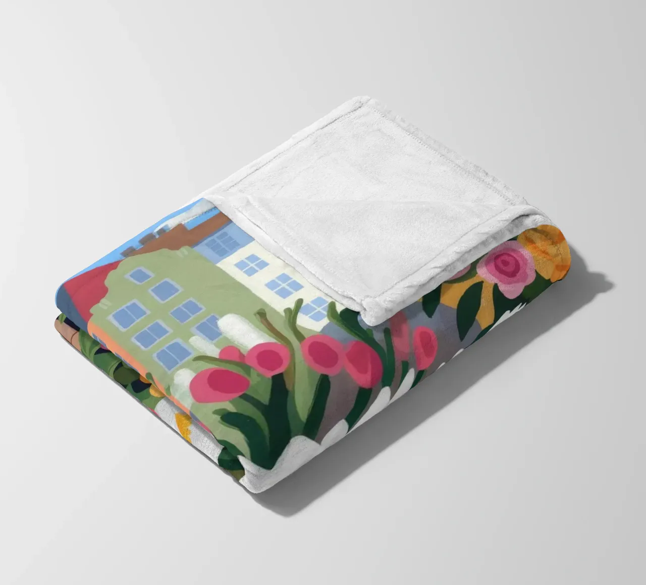 Riverbero di fiori urbani coperta in pile da Prism Palette