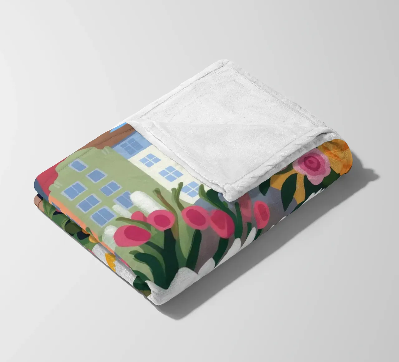 Riverbero di fiori urbani coperta in pile da Prism Palette