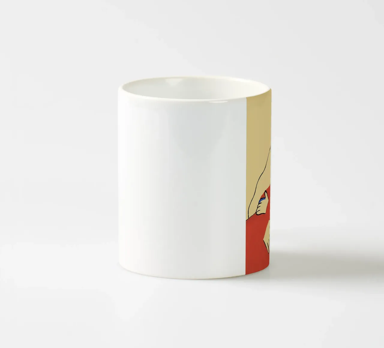 Due in rosso tazza in ceramica da tainah negreiros
