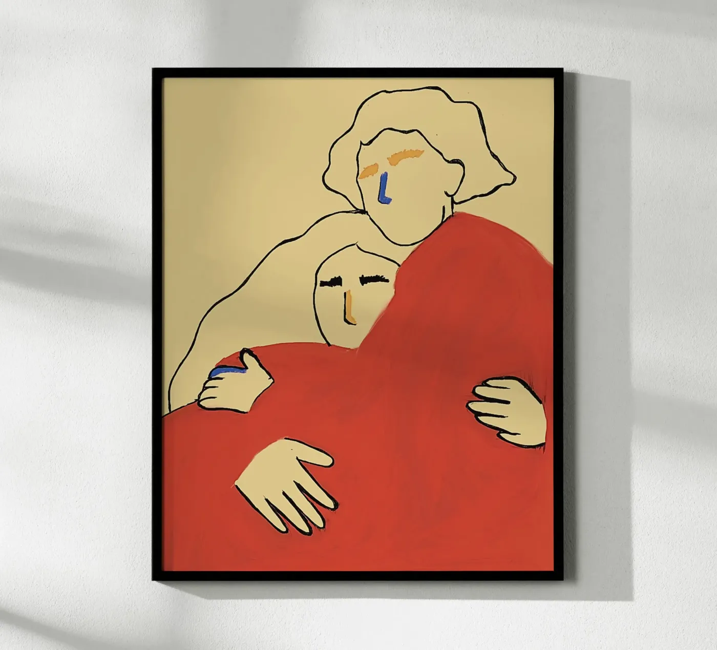 Two in Red poster by tainah negreiros