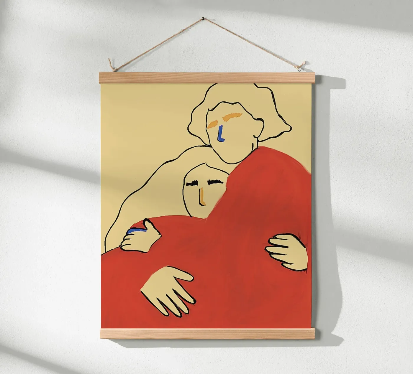 Two in Red poster by tainah negreiros