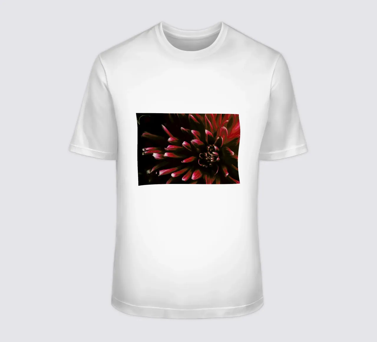 Ruby Red Dahlia t-shirt da Ingrid Beddoes