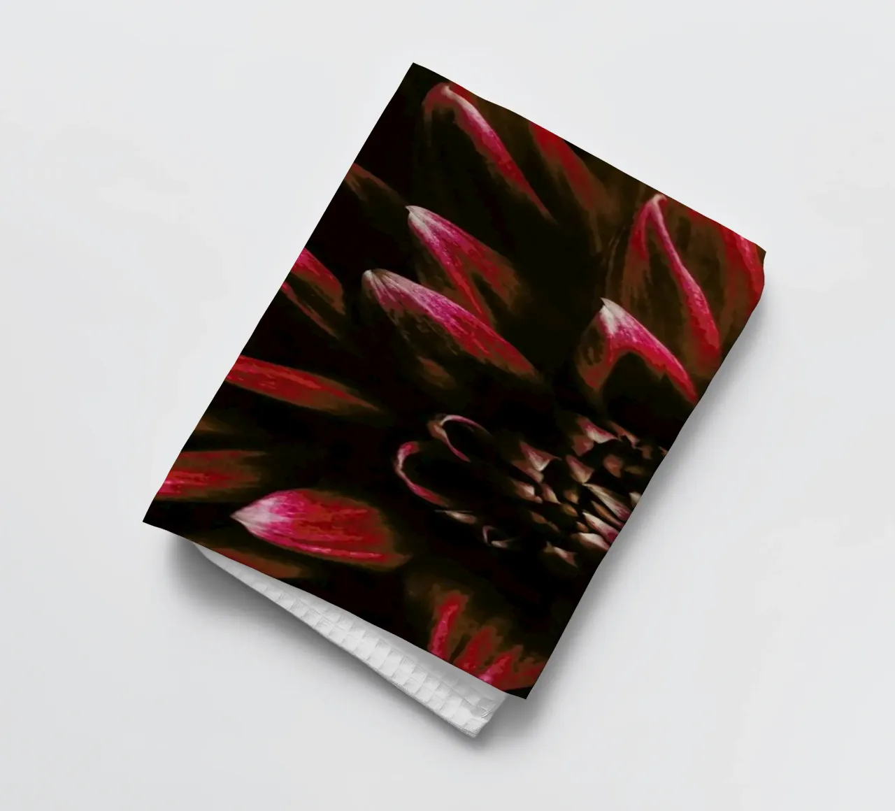 Ruby Red Dahlia canovaccio da cucina da Ingrid Beddoes