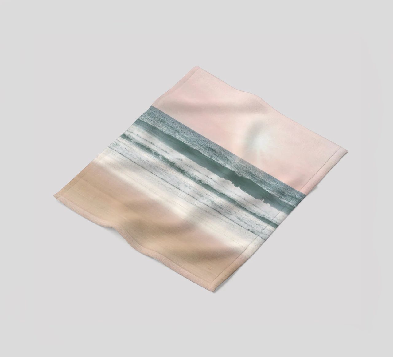 Tramonto in spiaggia coperta in pile da Olga Wildrose