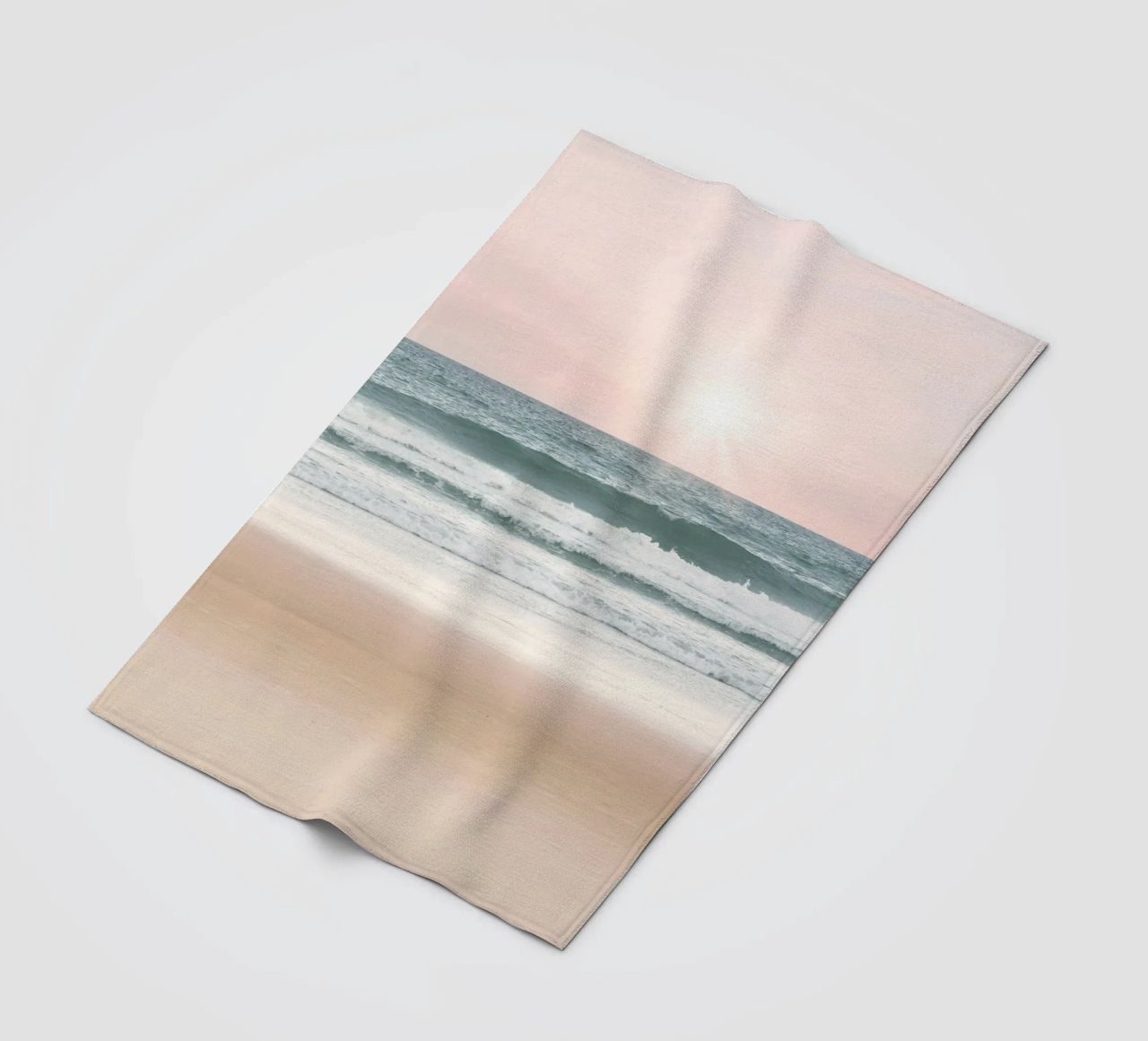 Tramonto in spiaggia coperta in pile da Olga Wildrose