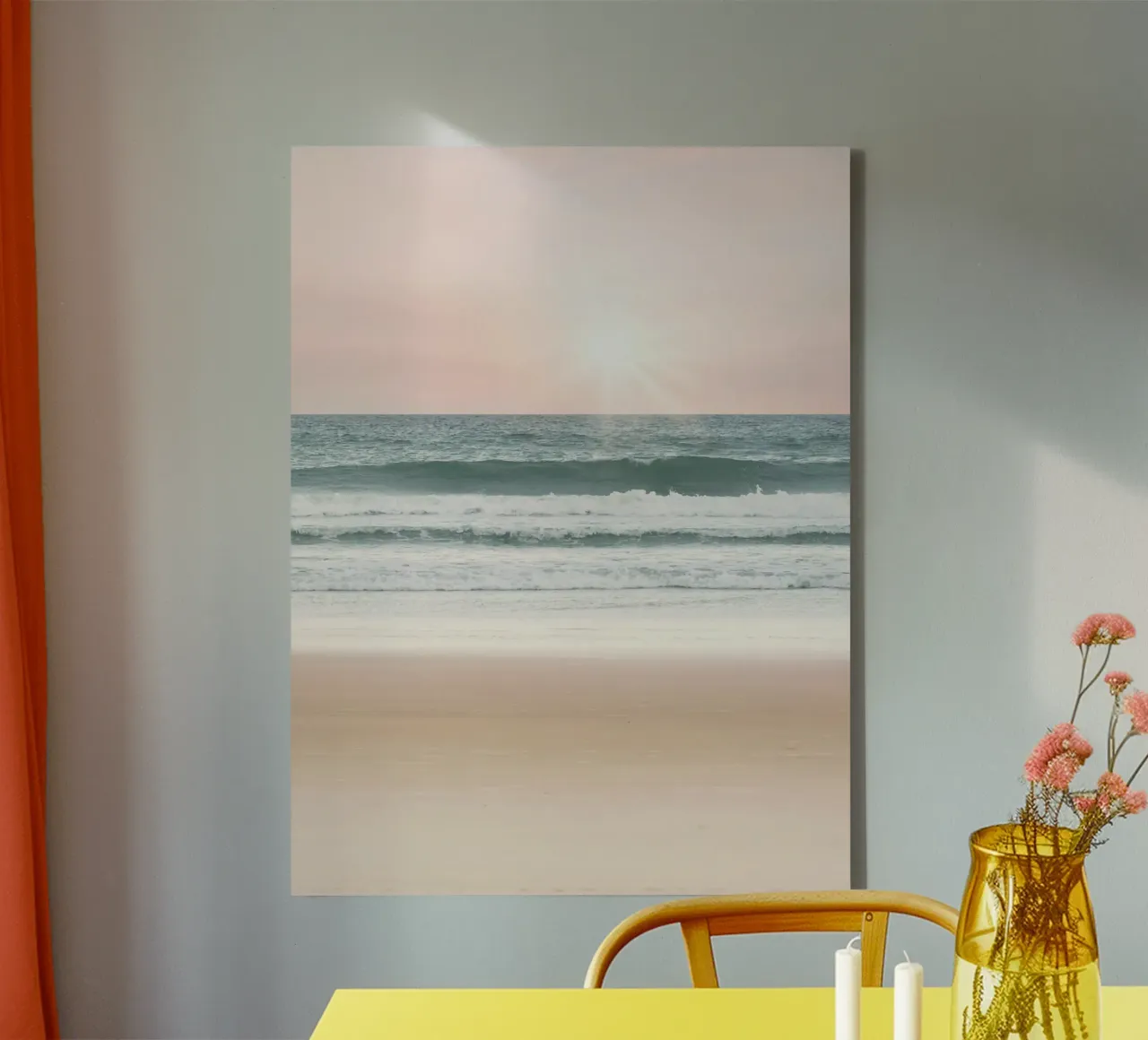 Tramonto in spiaggia tela con Cornice a cassetta da IamHomeStudio