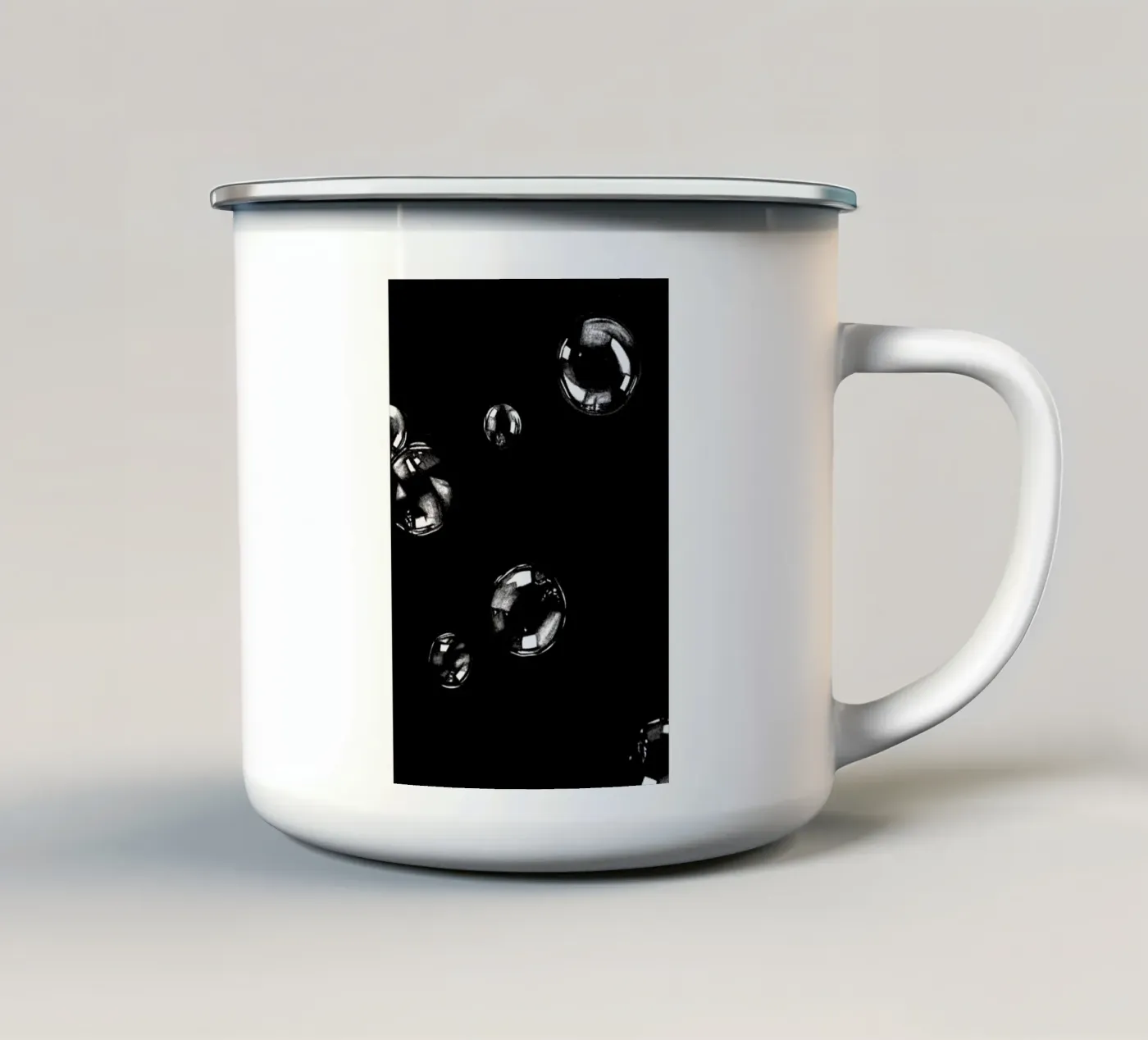 BUBBLES enamel mug by FRITSCH&FRITSCH