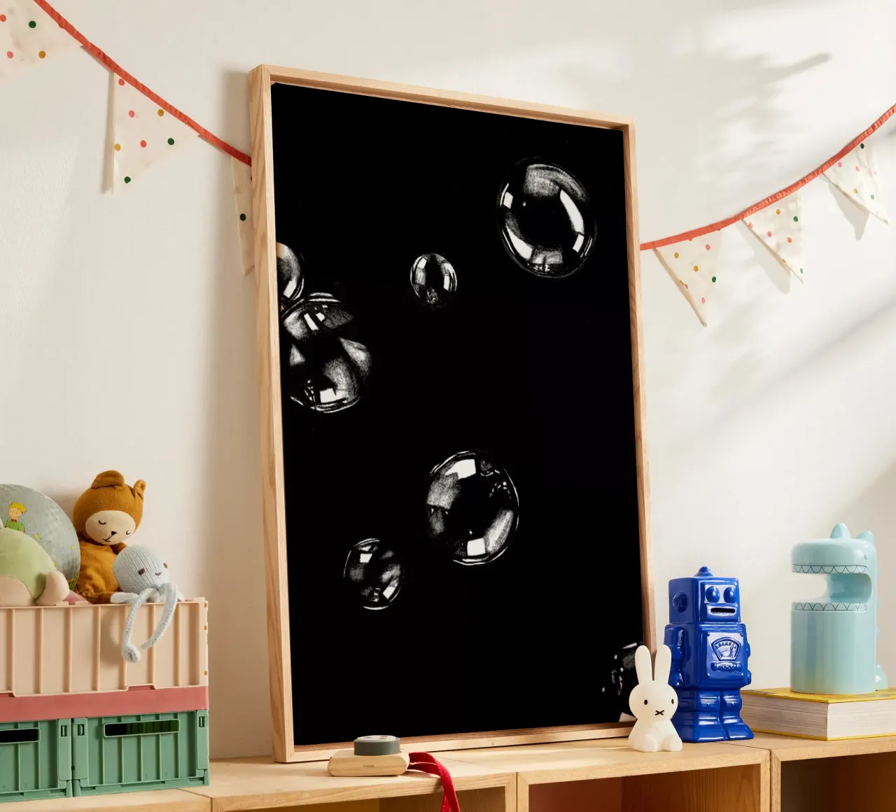BUBBLES tela con Cornice a cassetta da FRITSCH&FRITSCH