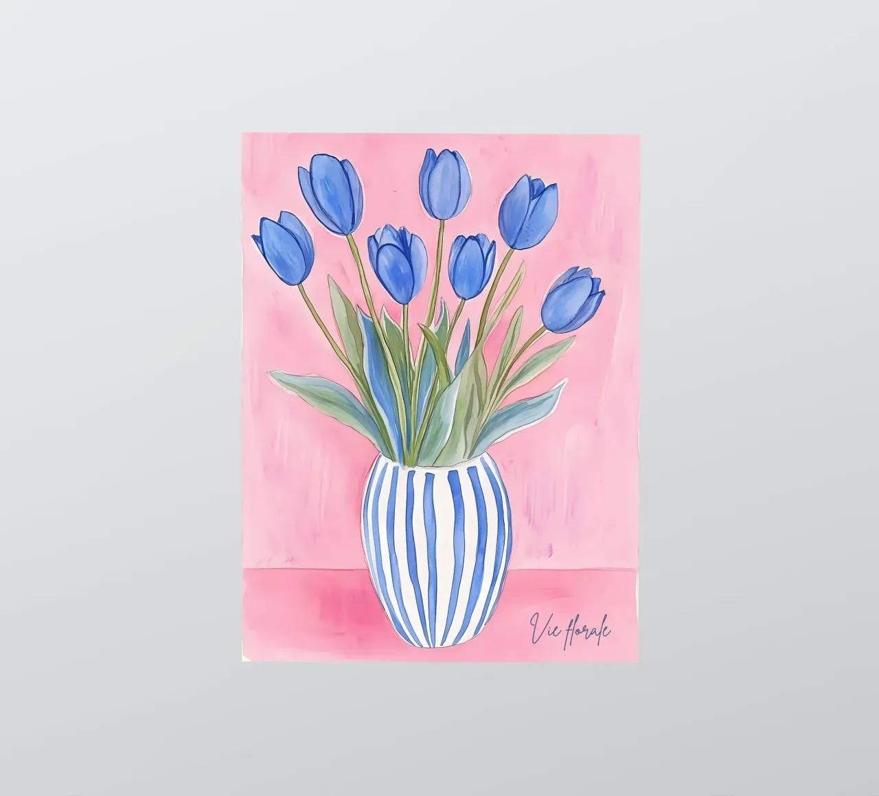 Tulpen in Vaas sticker van IamHomeStudio